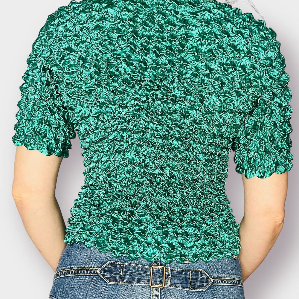 90s Green Popcorn Top - Picture 7 of 7